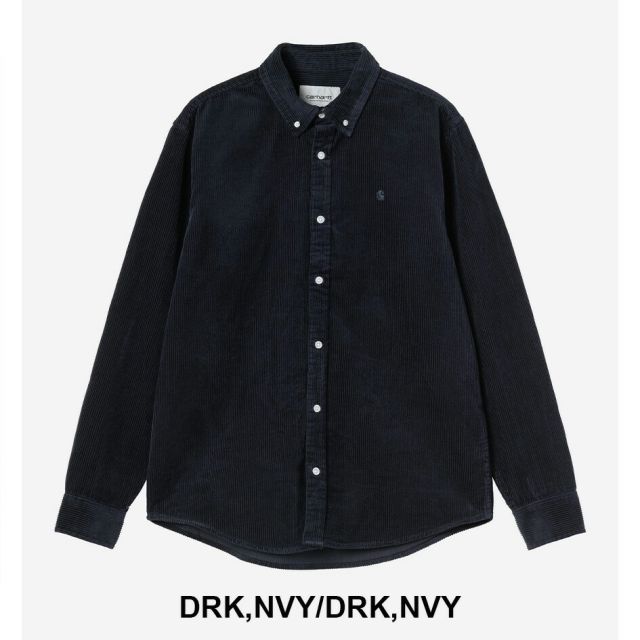 カーハートWIP 長袖コーデュロイ シャツ carhartt WIP L/S MADISON CORD SHIRT (I029958) ロングスリーブマディソンコードシャツ メンズ [230927]