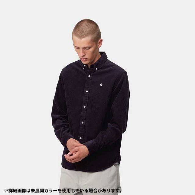 カーハートWIP 長袖コーデュロイ シャツ carhartt WIP L/S MADISON CORD SHIRT (I029958) ロングスリーブマディソンコードシャツ メンズ [230927]
