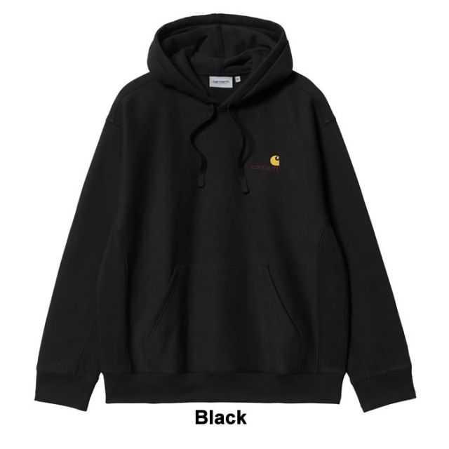 カーハートWIP メンズ パーカー Carhartt プルオーバー メンズ ルーズ フィット ヘビーウェイト I028279  HOODED AMERICAN SCRIPT SWEAT フード フーディ スウェット Pull Over Hoody Parker トップス メンズ 男性用   (231102)