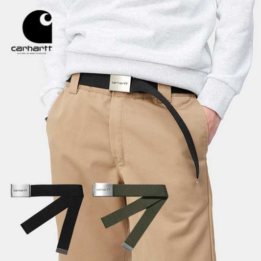 カーハート WIP ベルト I019176-24S CLIP BELT CHROME Black クリップベルトクローム ガチャベルト ワークインプログレス ギフト プレゼント (240209)