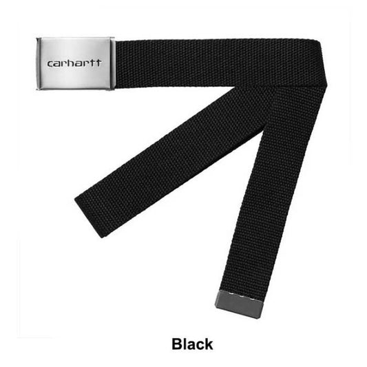 カーハート WIP ベルト I019176-24S CLIP BELT CHROME Black クリップベルトクローム ガチャベルト ワークインプログレス ギフト プレゼント (240209)
