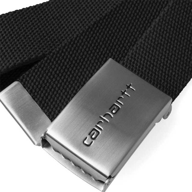 カーハート WIP ベルト I019176-24S CLIP BELT CHROME Black クリップベルトクローム ガチャベルト ワークインプログレス ギフト プレゼント (240209)