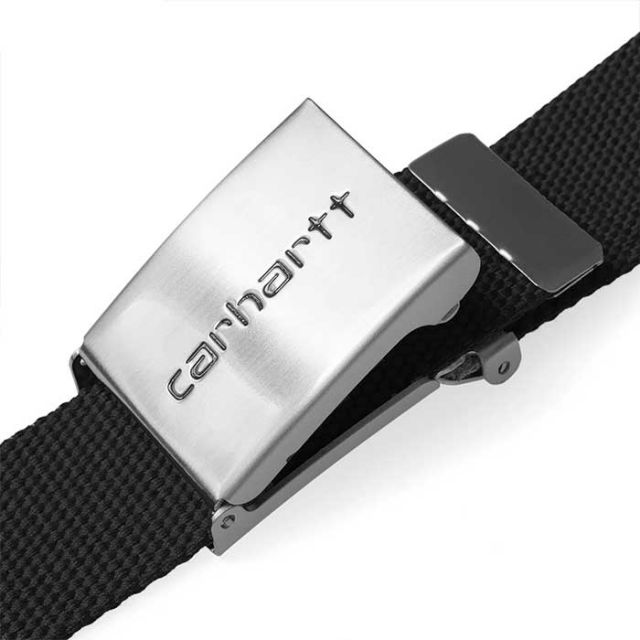 カーハート WIP ベルト I019176-24S CLIP BELT CHROME Black クリップベルトクローム ガチャベルト ワークインプログレス ギフト プレゼント (240209)