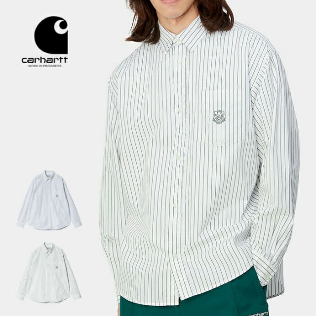 カーハート wip carhartt wip ダブリューアイピー L/S LINUS SHIRT シャツ 長袖 ストライプシャツ I033029 (240328)