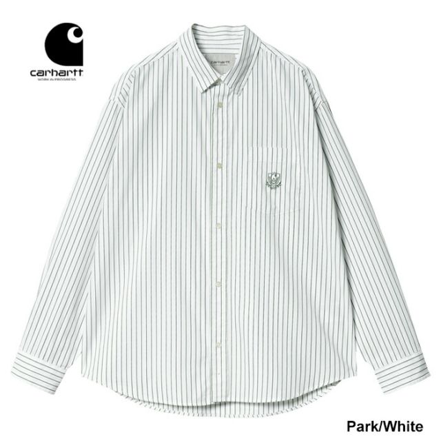 カーハート wip carhartt wip ダブリューアイピー L/S LINUS SHIRT シャツ 長袖 ストライプシャツ I033029 (240328)