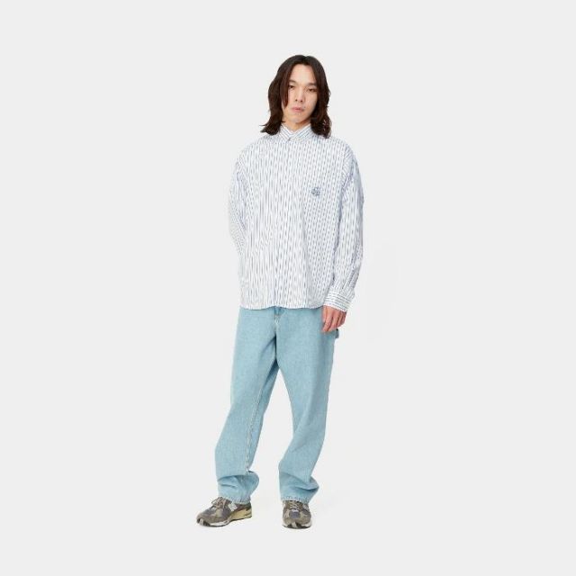 カーハート wip carhartt wip ダブリューアイピー L/S LINUS SHIRT シャツ 長袖 ストライプシャツ I033029 (240328)