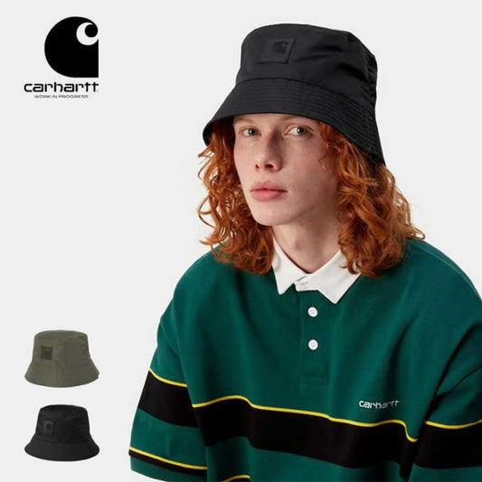 カーハート WIP ハット  carhartt WIP I033092 OTLEY BUCKET HAT  バケットハット 帽子 メンズ レディース ユニセックス 春夏 ナイロン ブラック カーキ 黒 L / XL [メール便] (240404)
