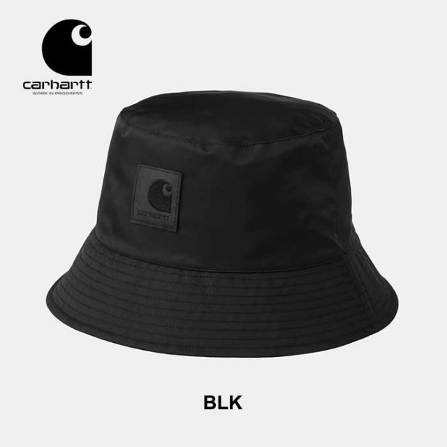 カーハート WIP ハット  carhartt WIP I033092 OTLEY BUCKET HAT  バケットハット 帽子 メンズ レディース ユニセックス 春夏 ナイロン ブラック カーキ 黒 L / XL [メール便] (240404)