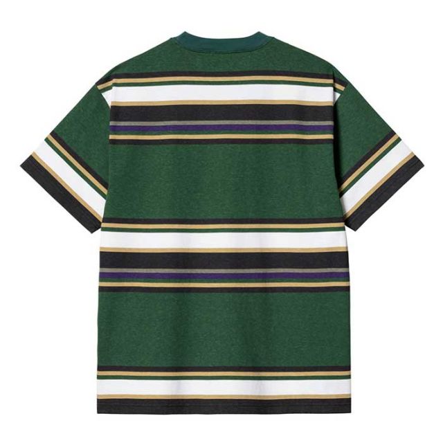 カーハート wip CARHARTT tシャツ ボーダー I032996 S/S MORCOM T-SHIRT MorcomStripe Chervil メール便 (240528)
