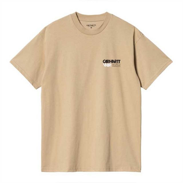 カーハート Tシャツ バックプリント carhartt wip I033178 S/S CONTACT SHEET Sable メール便 (240528)