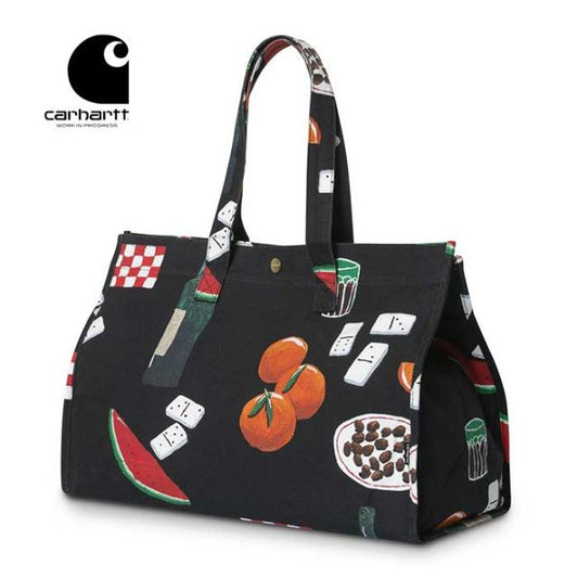 カーハートWIP バッグ トートバッグ 手提げ I033104 CANVS GRAPHIC Dinner Print Black