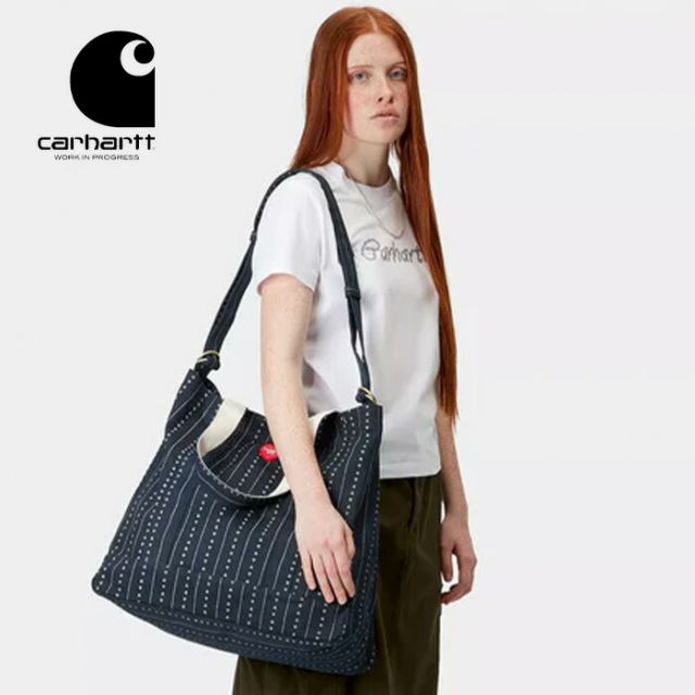 カーハート トートバック carhartt I034598 DREWE TOTE, BIG ドリュートートバッグビッグ メンズ 大容量 キャンバストート 丈夫 ストリートファッション ワークウェア 大きめ ハートワッペン アウトドア おしゃれ シンプル 厚手(250328)