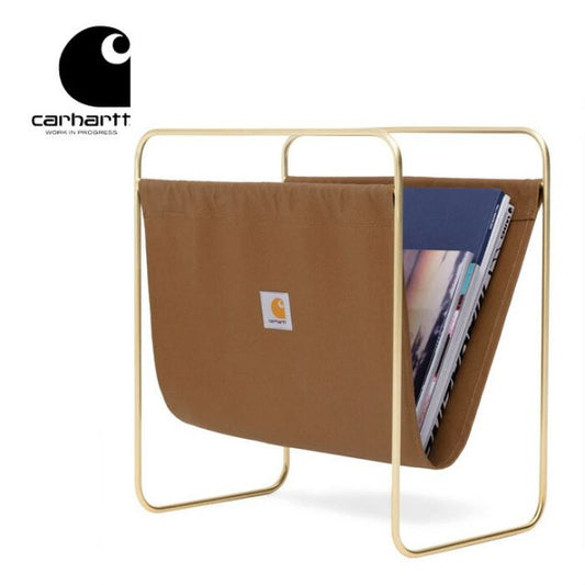 カーハート スタンド carhartt I034759 CANVAS MAGAZINESTAND キャンバス マガジンスタンド マガジンラック おしゃれ 雑誌収納 インテリア 収納家具 キャンバス生地 男前インテリア 雑貨 アイアン 雑誌スタンド 無骨(250328)