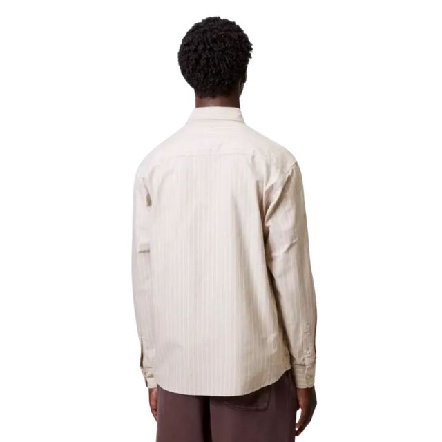 カーハート CARHARTT L/S CASSEL SHIRT カッセルシャツ I035327-25F  Cassel Stripe 長袖シャツ メンズ レディース ストライプ オックスフォード コットン ルーズフィット トップス ボタンダウン 春秋 CASSSEL SHIRT (250904)