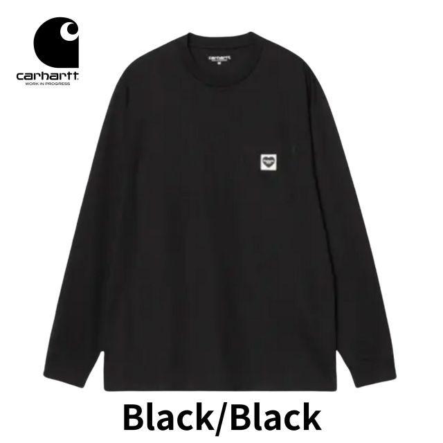 カーハート 長袖 トップス  CARHARTT I035300 L/S POCKET HEART T-SHIRT ロングスリーブ ポケットハートTシャツ メンズ レディース オーガニックコットン ルーズフィット (250904) メール便
