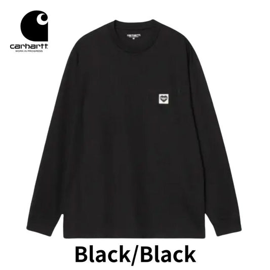 カーハート 長袖 トップス  CARHARTT I035300 L/S POCKET HEART T-SHIRT ロングスリーブ ポケットハートTシャツ メンズ レディース オーガニックコットン ルーズフィット (250904) メール便