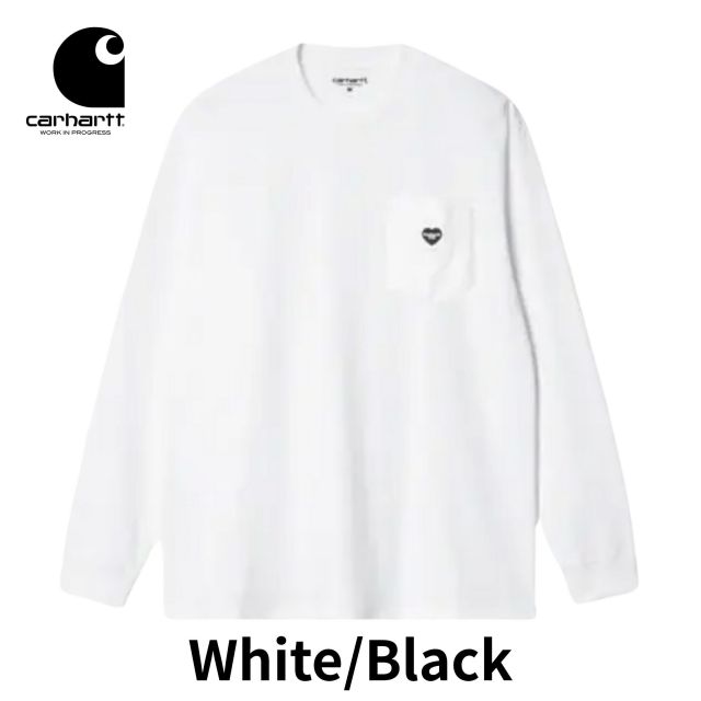 カーハート 長袖 トップス  CARHARTT I035300 L/S POCKET HEART T-SHIRT ロングスリーブ ポケットハートTシャツ メンズ レディース オーガニックコットン ルーズフィット (250904) メール便