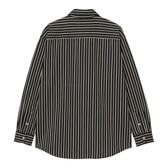 カーハート 長袖シャツ ストライプ CARHARTT I035330 L/S PALANCE SHIRT ボタンダウン ロングスリーブ パランスシャツ コットンツイル メンズ レディース ユニセックス 秋冬対応 (250912)