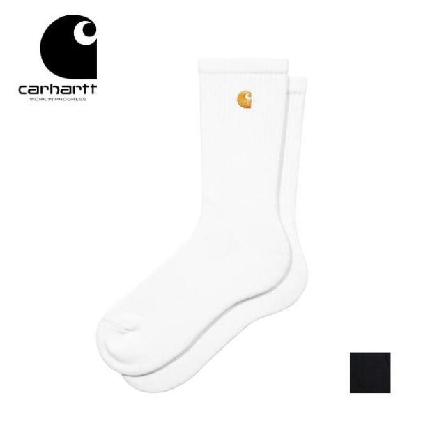 Carhartt WIP Chase Socks I036747 カーハート ソックス メンズ レディース 靴下 ワンポイント ロゴ 刺繍 リブ コットン ストリート I036747 CHASE SOCKS (260316)(メール便)