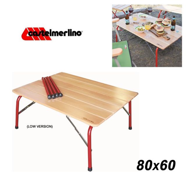 CASTELMERLINO 20052 CM ﾊｲ&ﾛｰ ｷｬﾝﾊﾟｰﾃｰﾌﾞﾙ 80*60