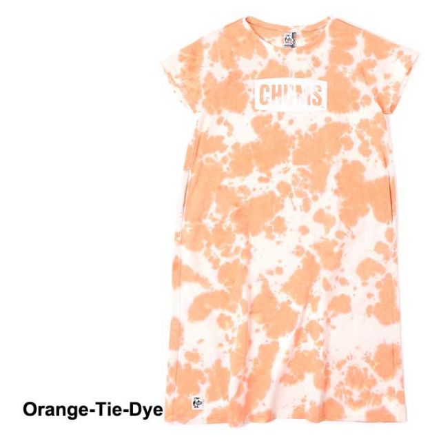 チャムス レディース ワンピース Chums CH18-1259 CHUMS Logo Dress チャムスロゴドレス 半袖 (240218)
