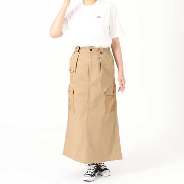 チャムス スカート Chums [ CH18-1248 ] Stretch Campimg Long Skirt ストレッチキャンピングロングスカート レディース  [230131]