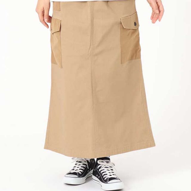 チャムス スカート Chums [ CH18-1248 ] Stretch Campimg Long Skirt ストレッチキャンピングロングスカート レディース  [230131]