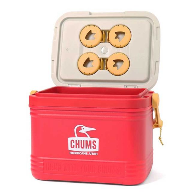 チャムス クーラーボックス Chums CH62-1893 Camper Cooler 18L キャンパークーラー18L 樹脂 キャンプ ピクニック レッド カーキ イエロー おしゃれ フェス レジャー 海 海水浴 バーベキュー BBQ 便利 釣り ペットボトル (240326)
