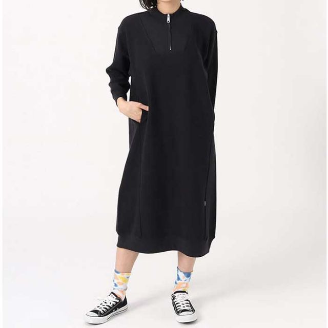 チャムス レディース ワンピース Chums [ CH18-1273 ] Torrey Half Zip Dress トーリーハーフジップドレス 長袖  [230808]