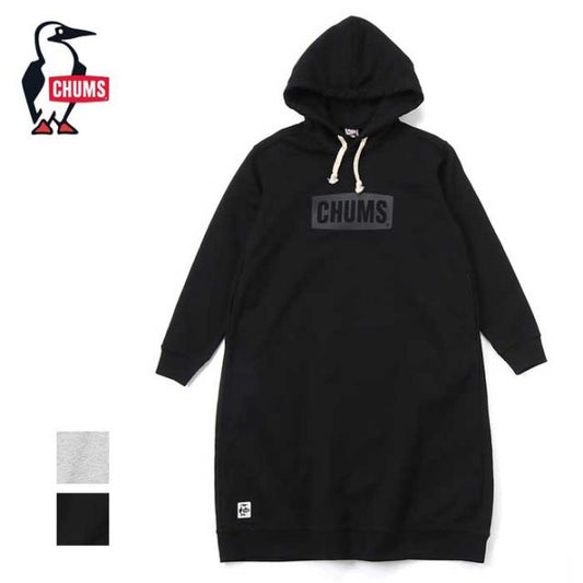 チャムス レディース ロングパーカー Chums (CH18-1281) CHUMS Logo Long Parka ワンピース (230910)