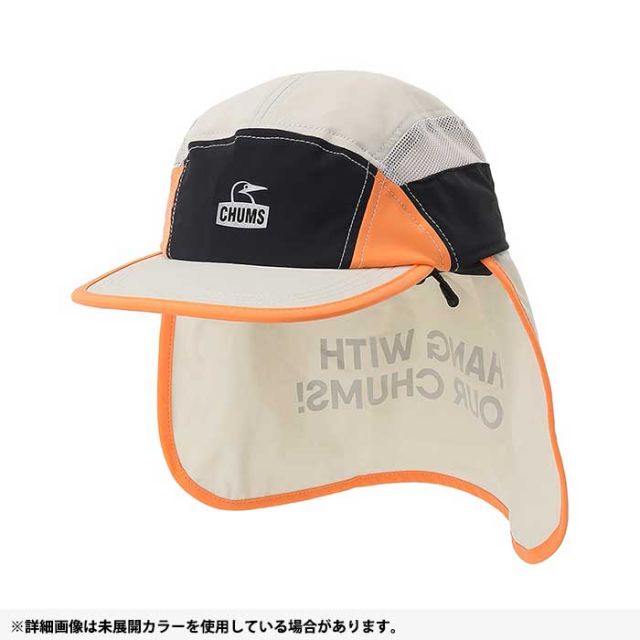 チャムス キャップ Chums CH05-1367 Work Out Sunshade Cap ワークアウトサンシェードキャップ 帽子 (240331)