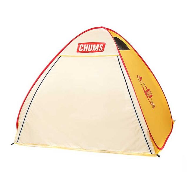 チャムス テント 3人用 CHUMS CH62-2022 Booby Pop Up Sunshade 3 サンシェード ポップアップ式 ワンタッチ 公園 ピクニック フェス イエロー カーキ レッド (240429)