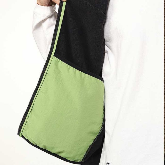 チャムス ベスト chums ボンディングフリースノーカラーベスト メンズ CH04-1433 Bonding Fleece No Collar Vest フリース ブラック オリーブ あったかい 秋冬 M / L (241011)