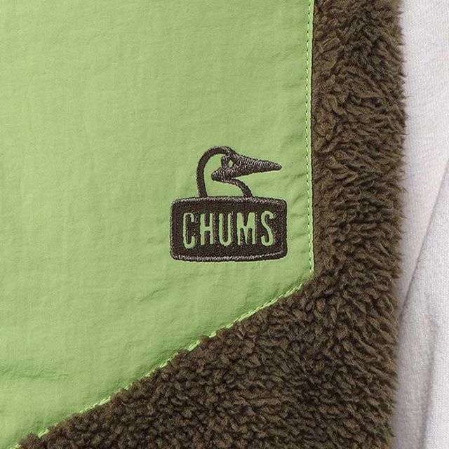 チャムス ベスト chums ボンディングフリースノーカラーベスト メンズ CH04-1433 Bonding Fleece No Collar Vest フリース ブラック オリーブ あったかい 秋冬 M / L (241011)