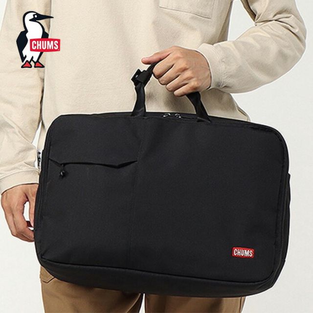 チャムス リュック chums CH60-3852 SLC Briefcase 3ウェイブリーフケース ビジネスバッグ メンズ ブリーフケース 3way 通勤バッグ 軽量  PCバッグ 14インチ おしゃれ キャリーオンバッグ 3wayバッグ ブランド A4収納 軽い(250328)