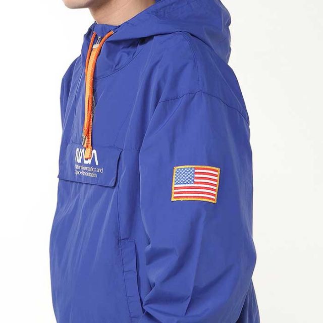 チャムス  パーカー ジャケット chums CH04-1454 NASA Space Hoodie スペースフーディ メンズ アウター 春 フーディー NASA 宇宙服風 おしゃれ ナイロンパーカー ストリート オーバーサイズ フード付き アウトドア アメリカ国旗 (250328)