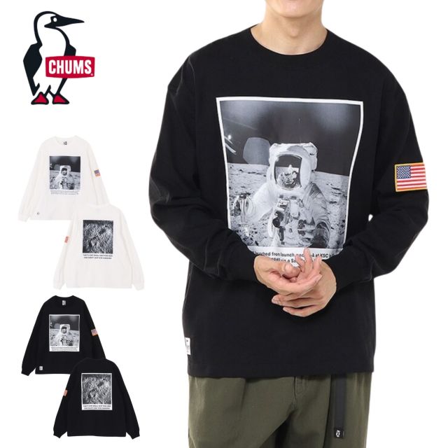CHUMS CH01-2632 SPACE PHOTO BRUSHED L/S