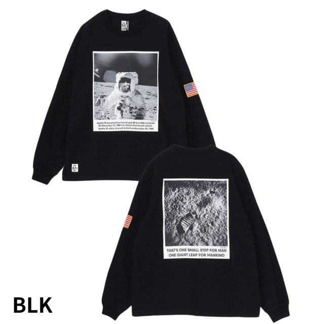 CHUMS CH01-2632 SPACE PHOTO BRUSHED L/S