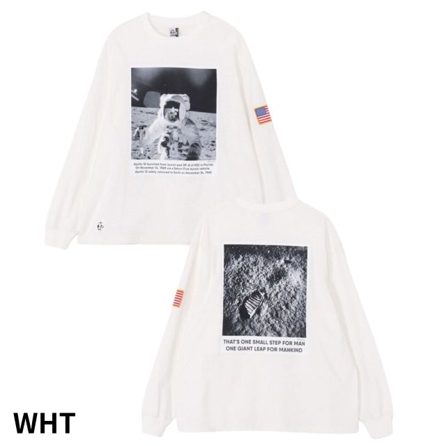 CHUMS CH01-2632 SPACE PHOTO BRUSHED L/S