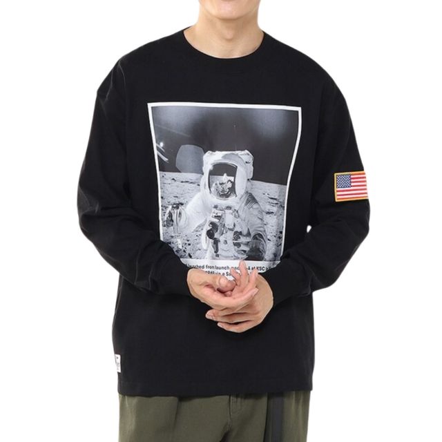 CHUMS CH01-2632 SPACE PHOTO BRUSHED L/S
