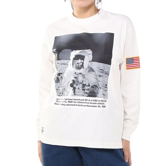 CHUMS CH01-2632 SPACE PHOTO BRUSHED L/S