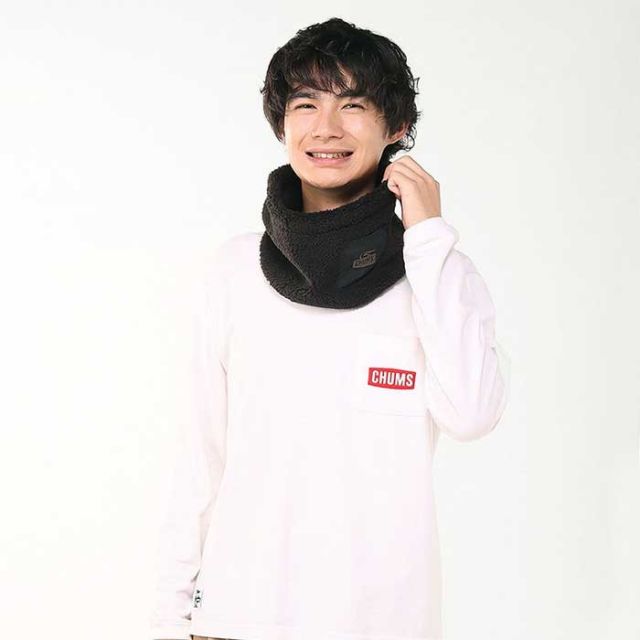 チャムス ボンディングフリースネックウォーマー メンズ レディース ユニセックス CHUMS CH09-1357 BONDING FLEECE NECK WARMER フリース マフラー 防寒 アウトドア 小物 プレゼント ギフト 冬 メール便 (250912)