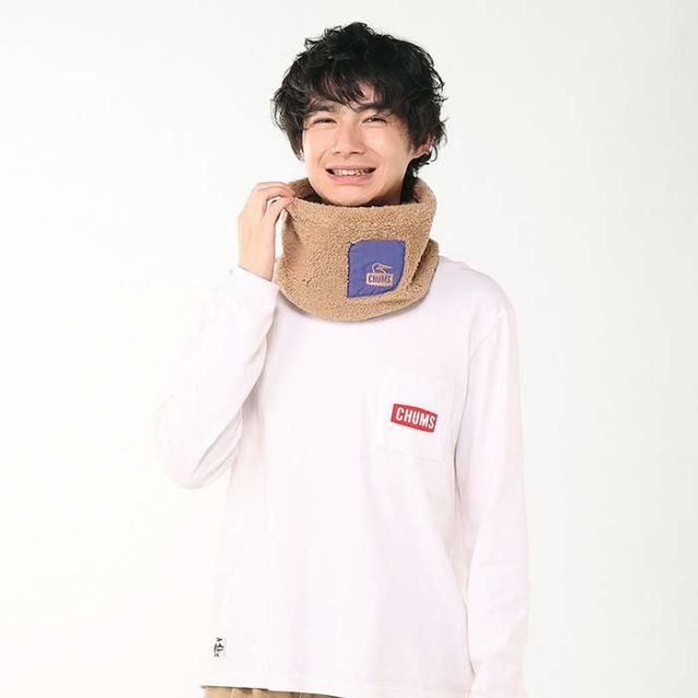 チャムス ボンディングフリースネックウォーマー メンズ レディース ユニセックス CHUMS CH09-1357 BONDING FLEECE NECK WARMER フリース マフラー 防寒 アウトドア 小物 プレゼント ギフト 冬 メール便 (250912)