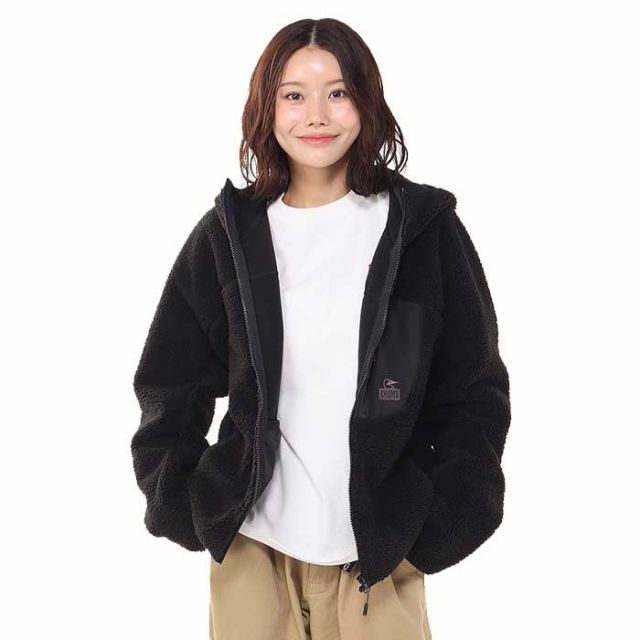 チャムス ボンディングフリースジップパーカー メンズ レディース ユニセックス CHUMS CH04-1476 BONDING FLEECE ZIP PARKA フリース ジップパーカー パーカー フーディ アウター 防風 冬 ジャケット 防寒 保温 アウトドア 　 (250912)