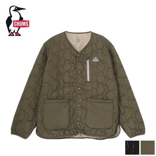 チャムス ブービーステッチパテッドカーディガン メンズ レデイース ユニセックス ジャケット アウター CHUMS CH04-1469 BOOBY STITCH PADDED CARDIGAN カーディガン キルティング 中綿 秋冬 防寒 アウトドア (250912)