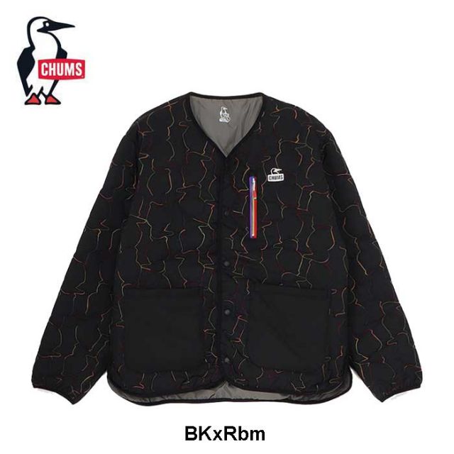 チャムス ブービーステッチパテッドカーディガン メンズ レデイース ユニセックス ジャケット アウター CHUMS CH04-1469 BOOBY STITCH PADDED CARDIGAN カーディガン キルティング 中綿 秋冬 防寒 アウトドア (250912)
