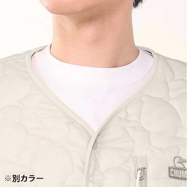 チャムス ブービーステッチパテッドカーディガン メンズ レデイース ユニセックス ジャケット アウター CHUMS CH04-1469 BOOBY STITCH PADDED CARDIGAN カーディガン キルティング 中綿 秋冬 防寒 アウトドア (250912)