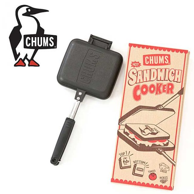チャムス CHUMS ［ HOT SANDWITCH COOKER ］ ホットサンドイッチクッカー バーベキュー キャンプ フライパン CH62-1039 (240326)