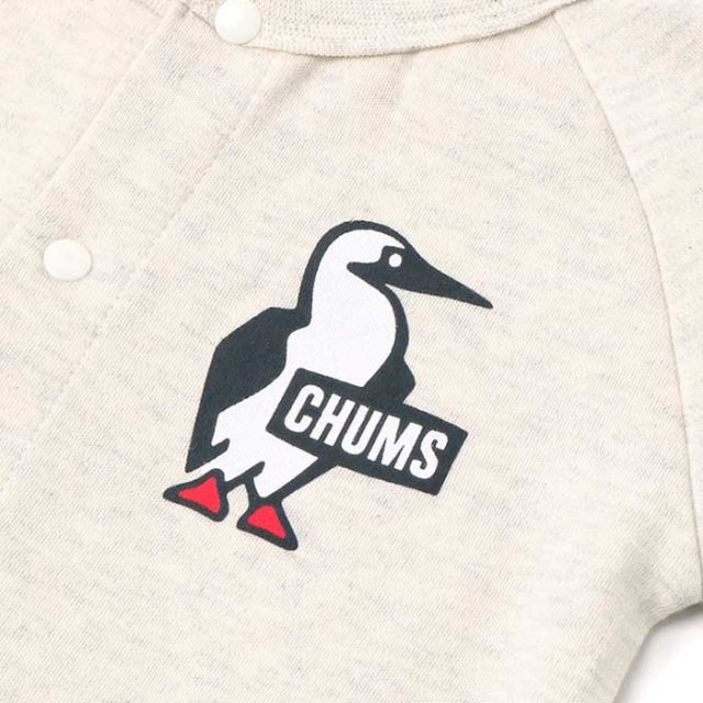 チャムス ベビーブービーロングスリーブロンパース 前開き 長袖 Chums CH27-1023 Baby Booby L/S Rompers 赤ちゃん キッズ カバーオール 出産祝い プレゼント ギフト 女の子 男の子 (240218)