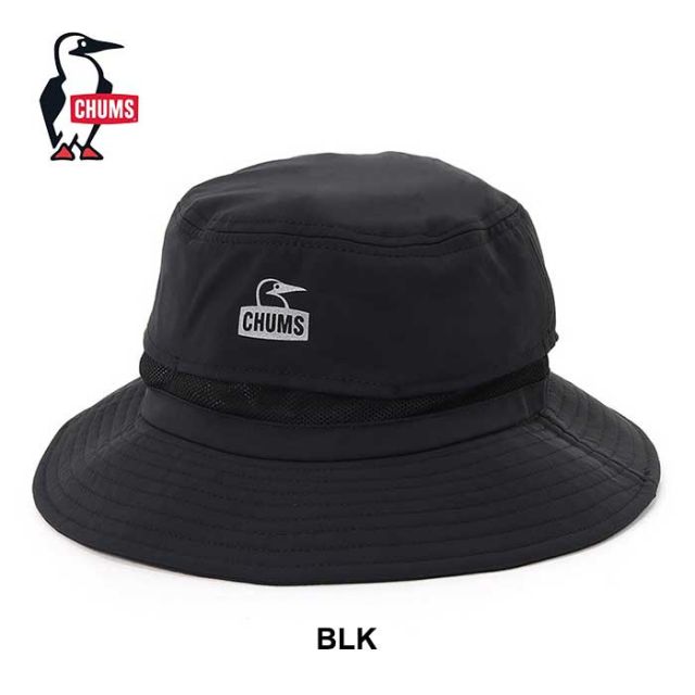 チャムス キッズ 帽子 ハット 男の子 女の子 Chums CH25-1062 Kid's Work Out Sunshade Hat キッズワークアウトサンシェードハット UVカット 日よけ ブラック グレー 春夏 メール便 (240331)